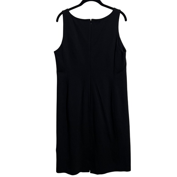 Eileen Fisher Black Sleeveless Dress Italian Fabric Career Party Basic - Picture 4 of 8